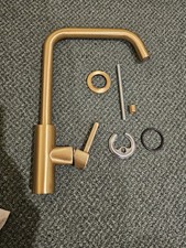Abode Althia Brushed Brass Single Lever Kitchen Sink Mixer Tap 