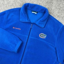Florida Gators Jacket Mens XL Blue Columbia Steens Mountain Full Zip Fleece NCAA