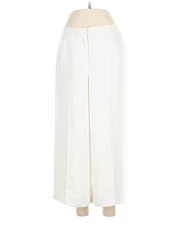 H By Halston Women Ivory Dress Pants 8