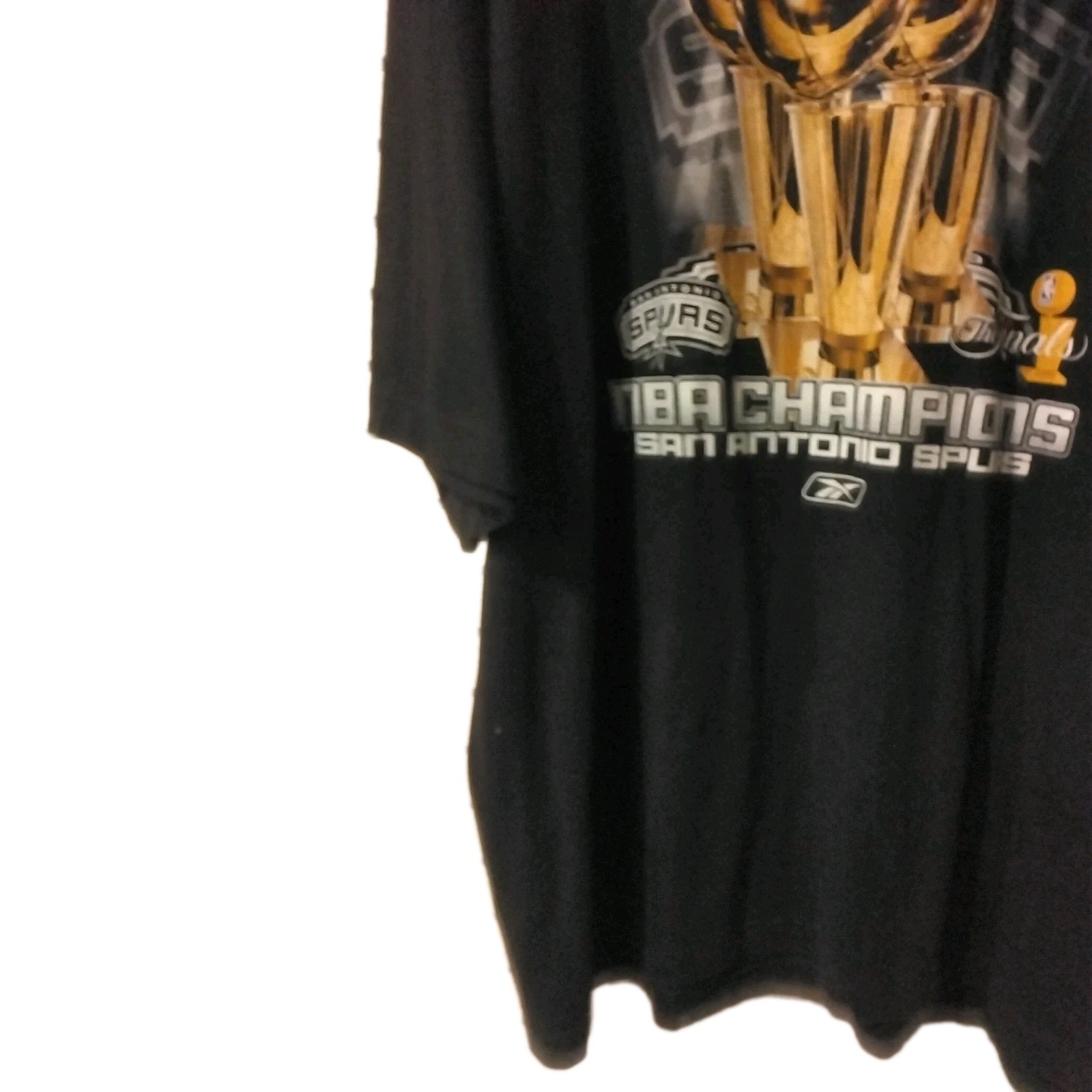 San Antonio Spurs Reebok 3-Time NBA Champions Tim Duncan Black Size Size 2XL  thumbnail 6