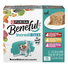 Beneful Small Breed Wet Dog Food Variety Pack, IncrediBites With Real Beef