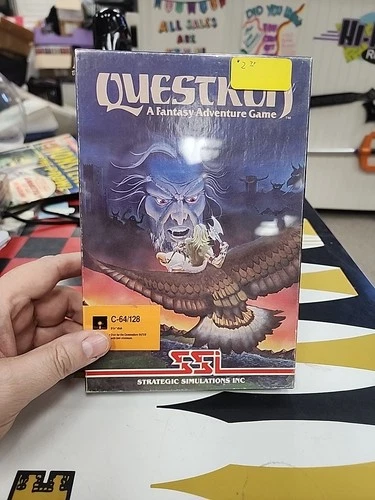 QUESTRON Fantasy Adventure Game (Commodore 64) -- Strategic Simulations T-26