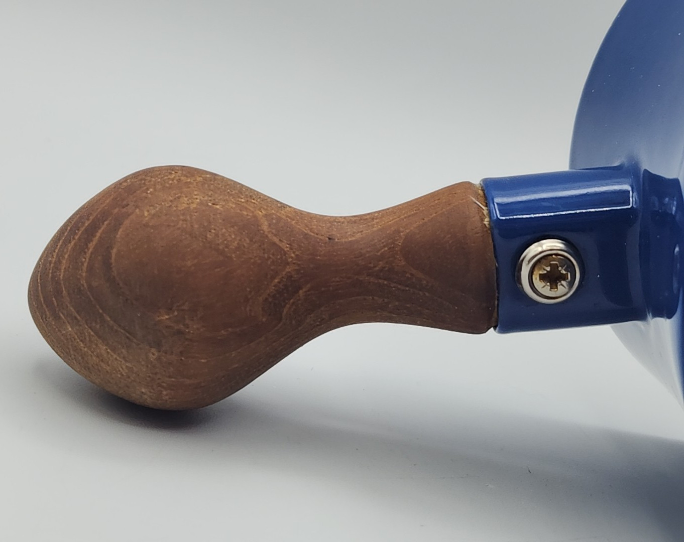 Dansk Kobenstyle Midnight Blue Butter Warmer 3 5/8" Tall Teak Handle