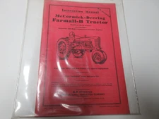 McCormick-Deering Farmall H Tractor Manual