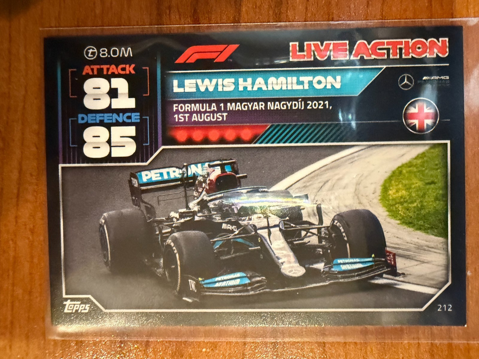 Lewis Hamilton #212 Mercedes Racing - 2022 Topps Turbo Attax Formula 1 F1 Card