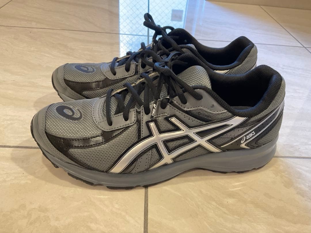 Asics Jog 100s Steel Gray Sneakers 28cm Men's Pre-Owned, No Box