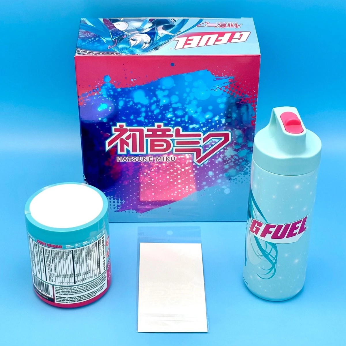 G Fuel Hatsune Miku Epic Encore Collector's Box Tub Sipper Shaker