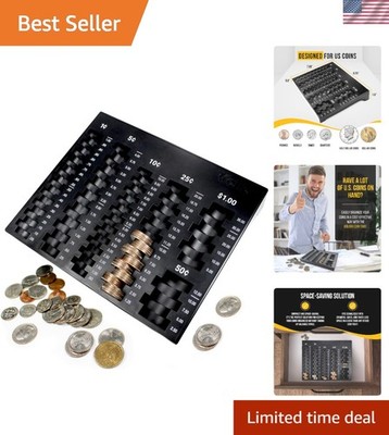 Coin Sorting Tray   Bank Teller Change Counter Coin Counting and Sorting Tray...