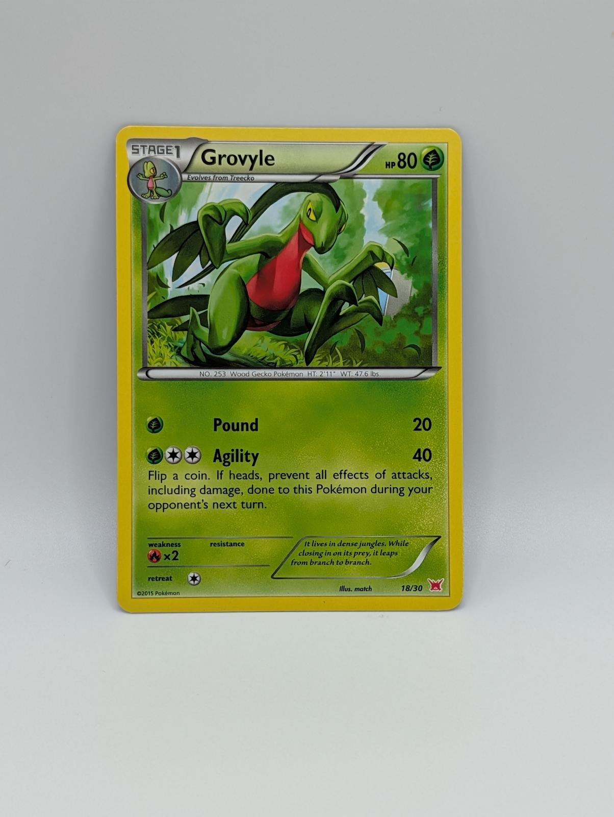 Grovyle 18/30 XY Trainer Kit Latias Latios LP