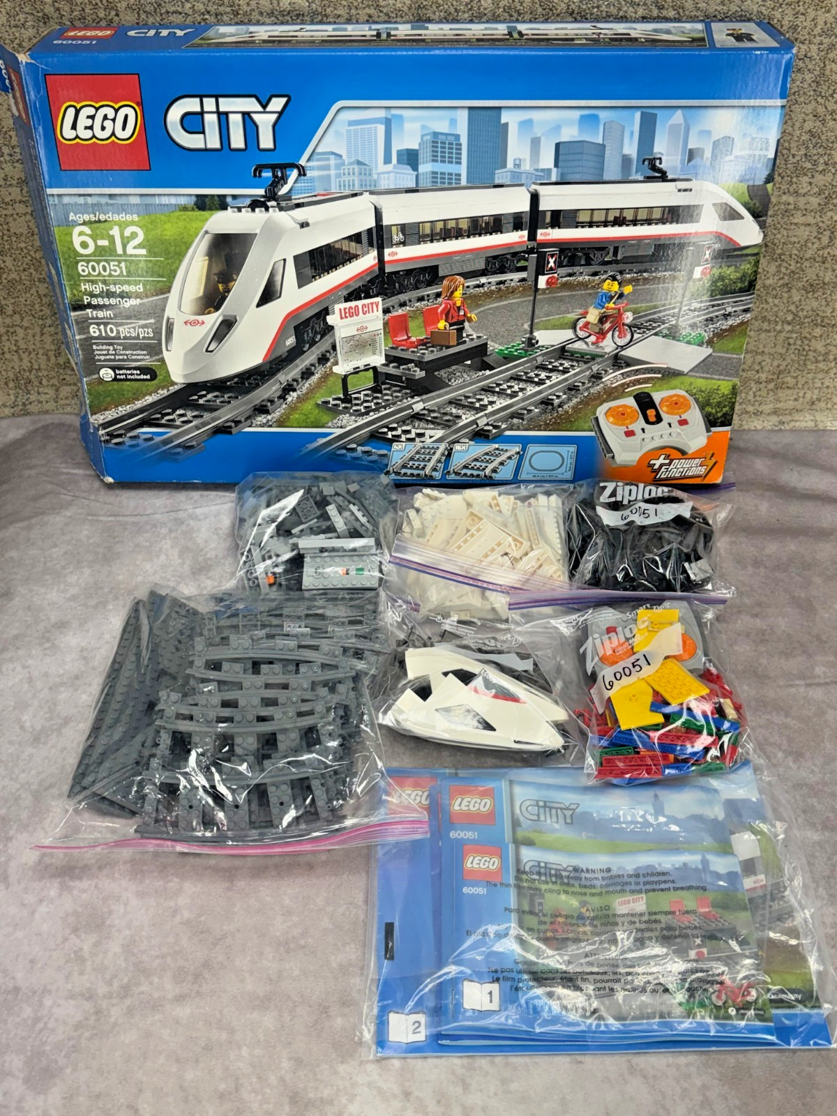 LEGO CITY: High-speed Passenger Train (60051) - 100% complete