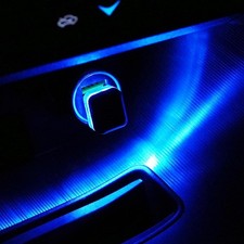 4 PCS Car Interior USB LED Light, Plug-in USB Car Decor Ambient Lighting Kit, Po