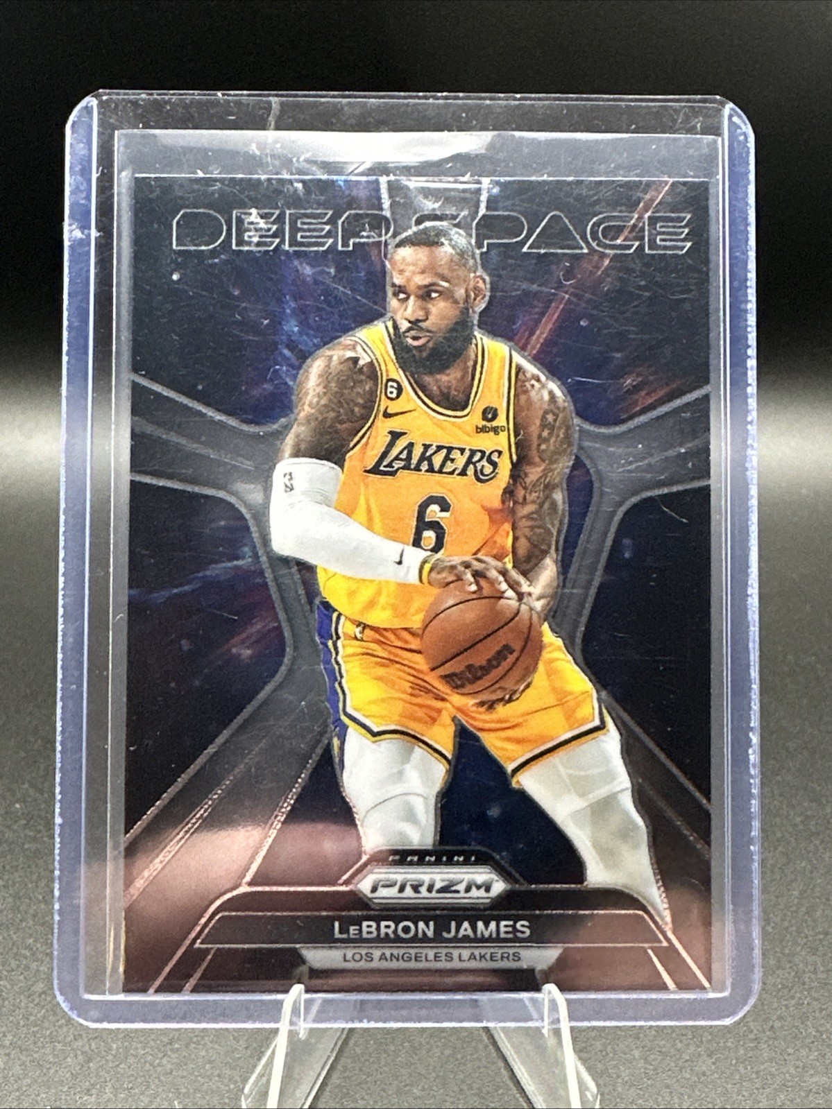 2023-24 Panini Prizm Deep Space Silver LeBron James Los Angeles Lakers #7