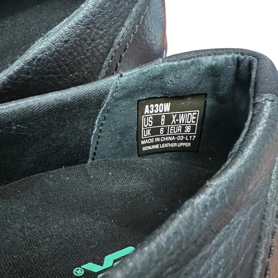 Zapatos para mujer APEX pétalos Lisa negros Mary Jane antideslizantes 8 X-Ancho A330W Foto 3 de 4