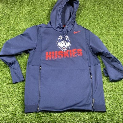 UConn Huskies Nike Dri Fit Hoodie Mens Small Team Issued Ncaa 