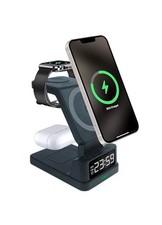 SMARTHOKEN WIRELESS CHARGING STATION DIGITAL CLOCK 4 IN 1 - Scratch  Dent