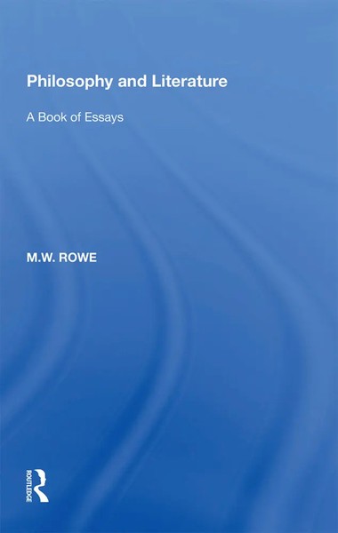 Philosophy And Literature | M.W. Rowe | A Book Of Essays | Taschenbuch | 2022-image