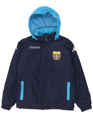 Kappa Herren Graphic Windbreaker Jacke UK 38 Medium Navy Blau CB07