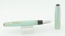 Esterbrook Pastel Turquoise & Chrome Fountain Pen - 9550 Extra Fine Nib - 1950's