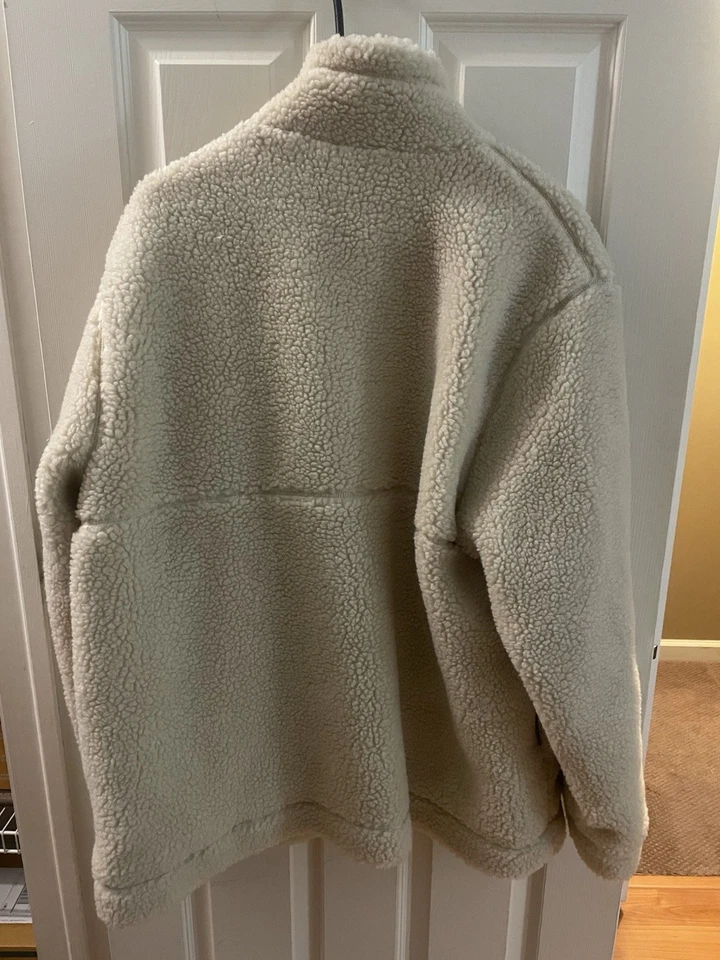 H&M Cozy 超大夏尔巴泰迪夹克外套 - 尺寸 M — 第 3/3 张图片