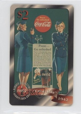 1996 Score Board Coca-Cola Sprint Phone Cards $2 1942 #7 1md