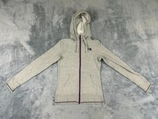 THE NORTH FACE WOMENS JACKET EXTRA SMALL GRAY HOODED FULL ZIP