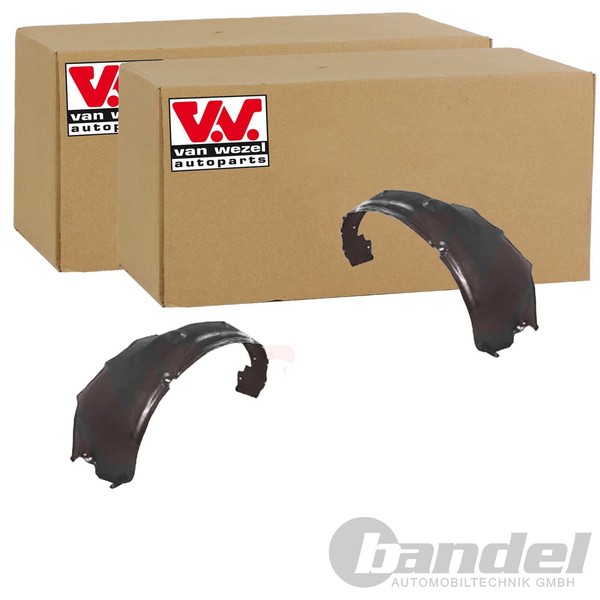 2X VAN Wezel Radhausschale Vorne Passend FÜR Opel Astra InnenkotflÜGel-image
