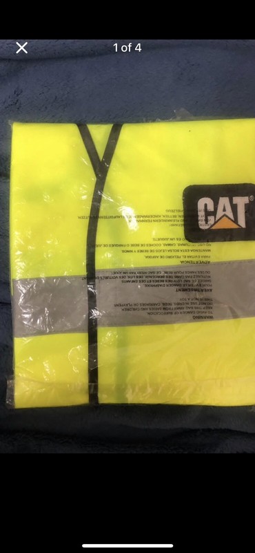 Rare Vtg  Caterpillar  Deadstock 2000s  Corporate Exclusive Hi Vis Safety Vest.