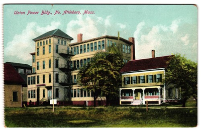 #ad Union Power Building North Attleboro Massachusetts Postcard $19.99
