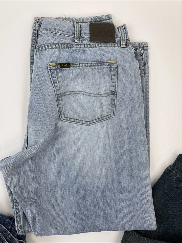 Denim Blue Jeans Scraps Craft Quilt DIY Upcycle Sew Project 4 lb Lot - Image 4 of 4