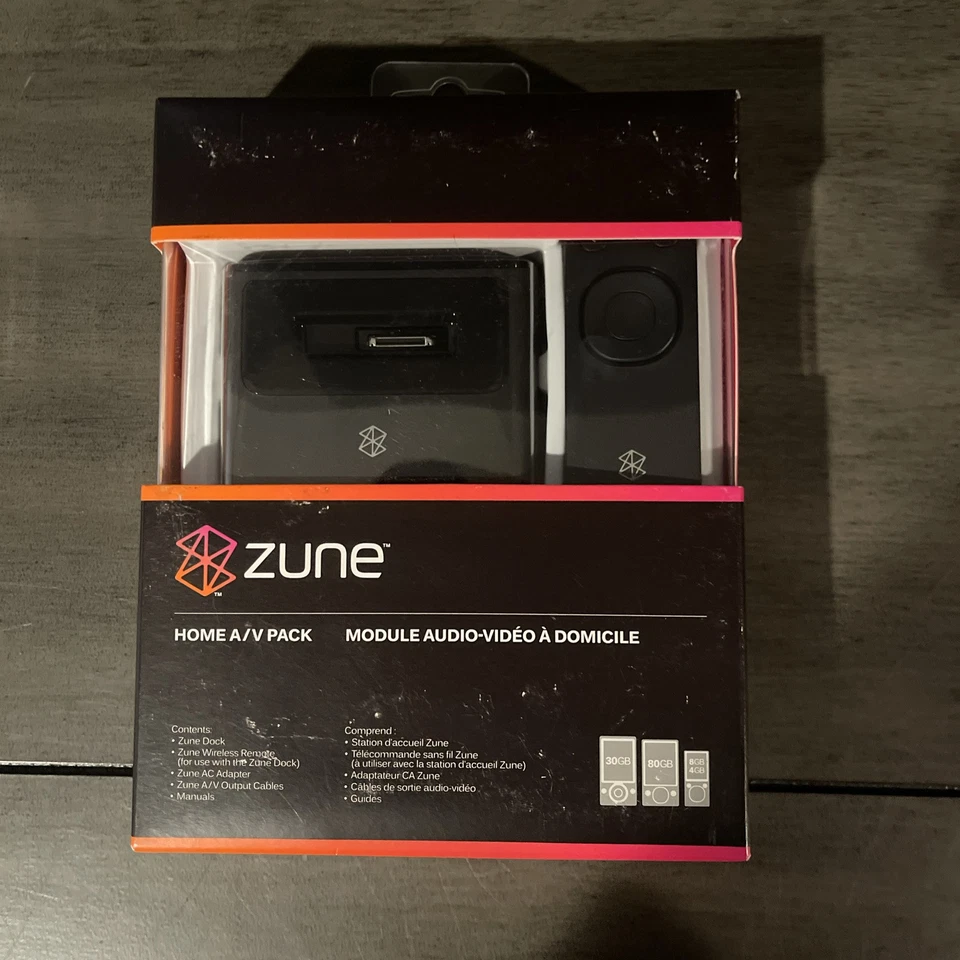 Microsoft Zune Home AV Pack Alimentación remota Adaptador de CA Sincronización Cargador Base H7A-00001. Foto 2 de 4
