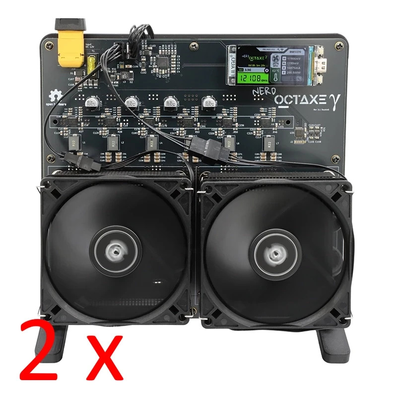 2 x 12Th/s (24 Th/s) NerdOCTAxe Rev3.1 High performance Bitcoin Miners | NEW