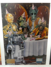 VINTAGE STAR WARS GALAXY #289 C-3PO BIRTHDAY TOPPS 1995 COLLECTOR CARD