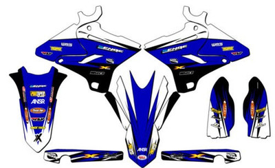 2008-2014 Für Polisport Restyle YZ 250 2-STROKE Velocity Blau Senge Grafiken