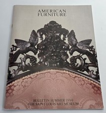 American Furniture St Louis Art Museum Bulletin Exhibition Catalog 1980
