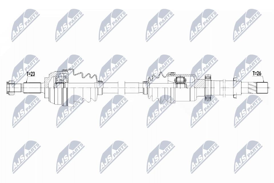 N.T.Y. NPW-RE-136.NTY Drive Shaft for RENAULT - Image 2