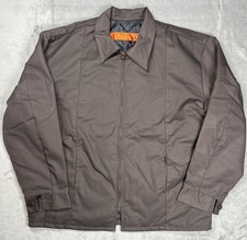 Red Kap JT50BN2 Work Jacket Men XL Brown Insulated Quilted Mechanic Shop Coat
