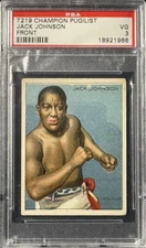 1910 T219 Honest Jack Johnson PSA 3 Boxing Boxer Green Back - Blue / Set Break!