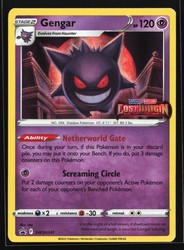 Gengar SWSH241 Lost Origin Prerelease Black Star Promo Holo