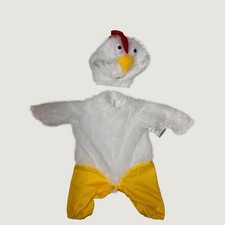 Way to Celebrate Lil Chickie Costume Baby 0-6 Months White Yellow Halloween