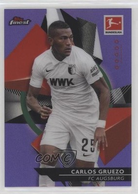 2020-21 Topps Finest Bundesliga Purple Refractor 5/250 Carlos Gruezo #1 00gy