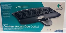 Logitech Cordless Keyboard and Mouse Access Duo Optical New Open Box