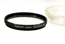 Genuine Canon 43mm Skylight 1x Lens Filter w/ Case