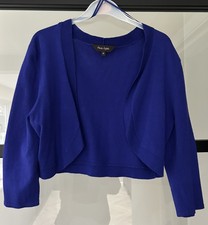 PHASE EIGHT Purple Fine Knit Bolero Shrug Cardigan UK 10  Occasion Elegant VGC 