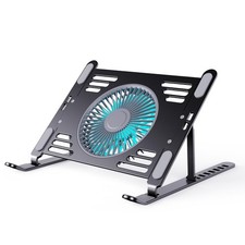 Portable Laptop Cooling Stand, Foldable  Adjustable Aluminum Stand with 3 Sp...