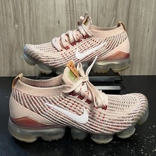 Nike Air VaporMax Flyknit 3 Shoes Womens 7 Pink Sunset Tint Running Gym Sneakers