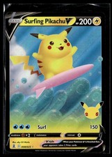 2021 Sword & Shield - Celebrations. Surfing Pikachu V Basic/Rare Holo V #8 on eBay