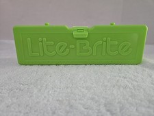 Lite Brite Light Pegs with Green Travel Storage Case - Replacement Pegs