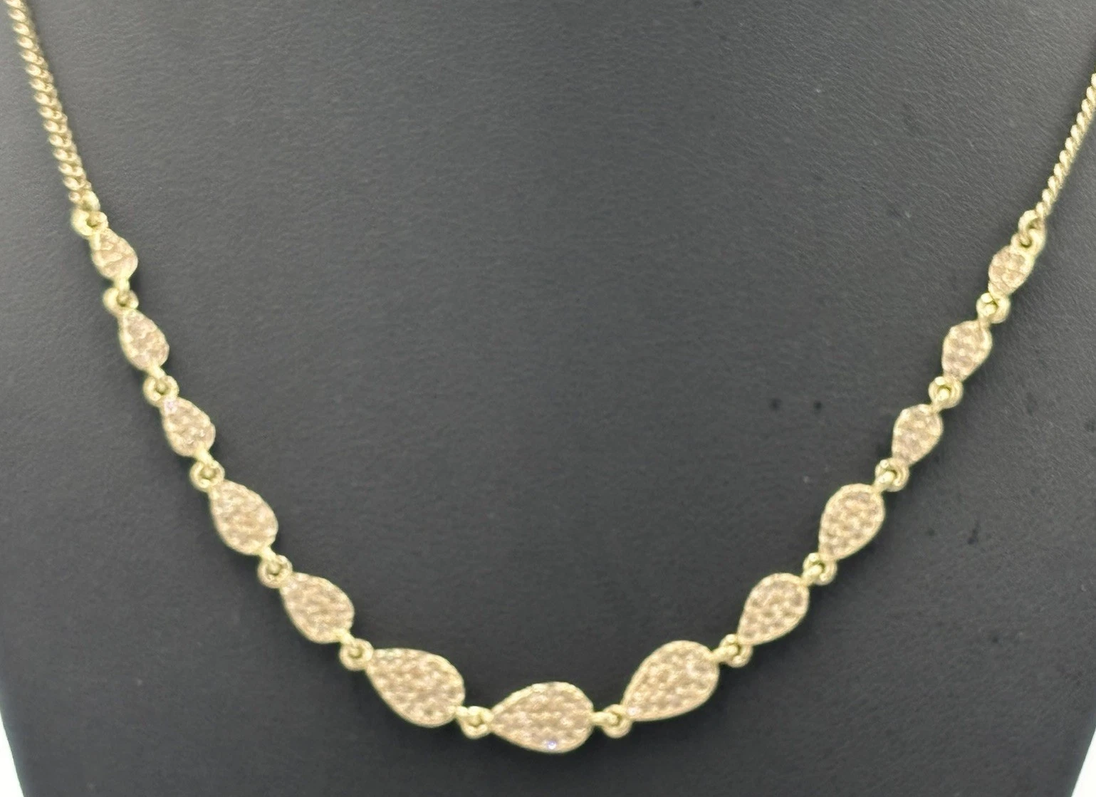 Collana Givenchy Pave Cristallo Tono Oro Nuova Con Etichetta