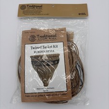 Traditional Craft Kits Twined Basket Kit Burden Style Ages 12 NEW