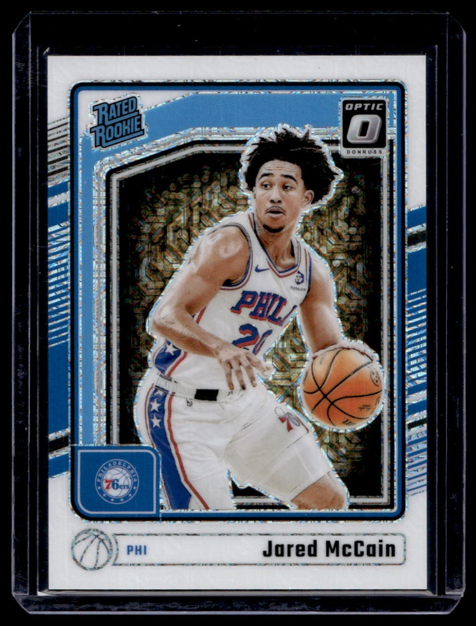 2024-25 Donruss Optic Rated Rookie Jared McCain White Choice /48 #270 VK